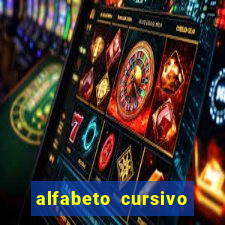 alfabeto cursivo para treinar caligrafia